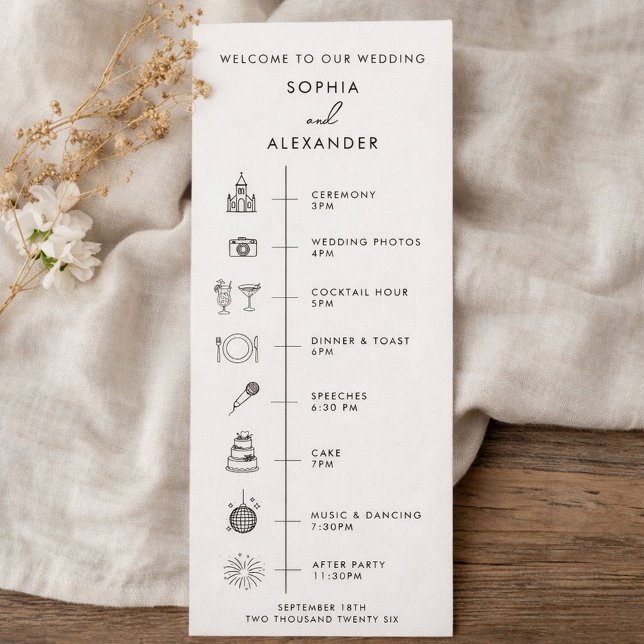 Programa Program Modern Wedding. (Subido por el creador)