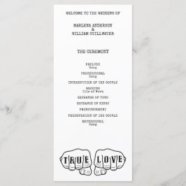 Programa Punk Rock Tattoo Manos verdadero amor Minimalista