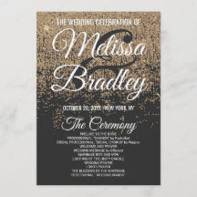 Purpurina Gold Sparkles Black Program