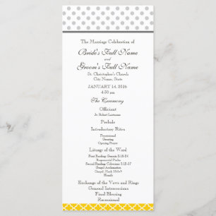 Programa Quatrefoil amarillo y modelo de lunar gris