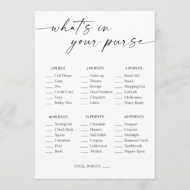 Programa ¿Qué hay en tu bolso? (Anverso)