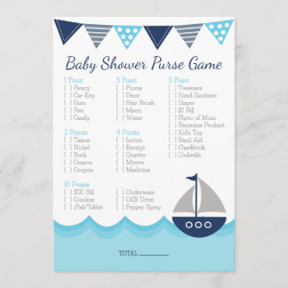 Programa ¿Qué hay en tu cartera? - Sailor Baby Shower Game 