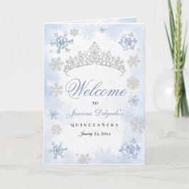 Programa Quinceanera de Blue Winter Wonderland