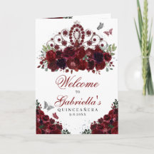 Programa Quinceanera de Tiara de Borgoña y Plata