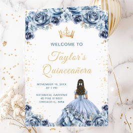 Programa Quinceañera Floral de Princesa Azul Dusty