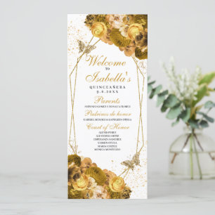 Programa Quinceanera Gold Floral