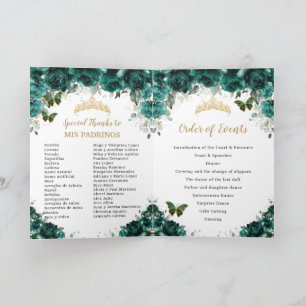 Programa Quinceanera Princess Padrinos