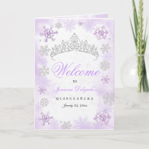 Programa Quinceanera Quonderland de invierno morad