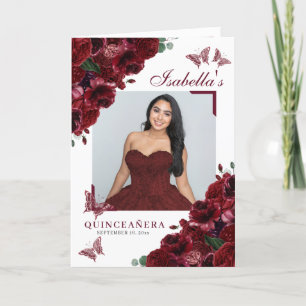 Programa Quinceanera Tiara Butterflies