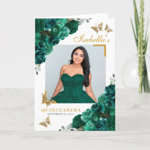 Programa Quinceanera tiara Butterflies