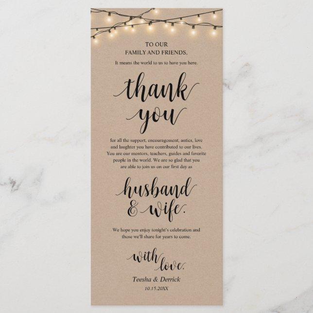 Programa Rayos de cadena Kraft, Configuración de lugar Tarj (Anverso)