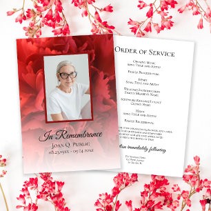 Programa Red Carnation Floral Funeral Service