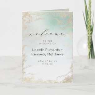 Programa Resumen Aqua Ombre Fade with Frost Gold Purpurina