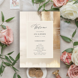 Programa Resumen de oro | Boda elegante