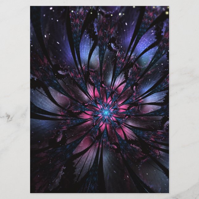 Programa Resumen del diseño de flor fractal. (Anverso)