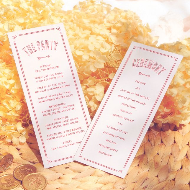 Programa Retro Love Struck Hand Drawn Cupid Modern Wedding (Subido por el creador)