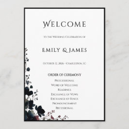 Programa Romantic Floral Wedding Soft Elegant