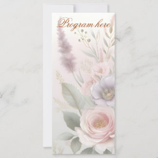 Programa Romántico de Boda Jardín