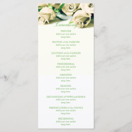 Programa Romántico de Bodas de Rosas Blancas