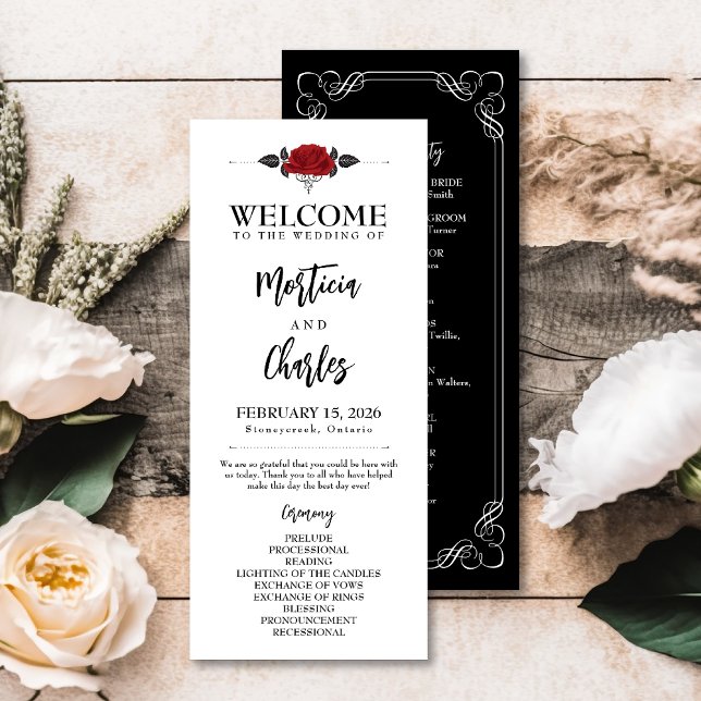 Programa Romántico de Ceremonia de Bodas de Rosa R (Subido por el creador)