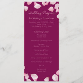 Programa Romántico Elegante de Ceremonia de Bodas