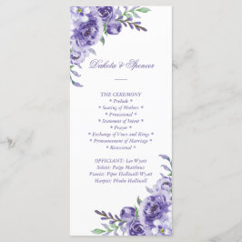 Programa Rosa morado | Elegante Ceremonia Floral acuática