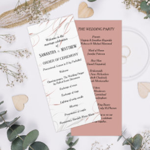 Programa Rosa suave y Boda con flor gris