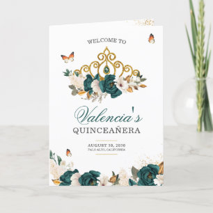 Programa Rosas de Esmeralda Mariposa de Oro Tiara Quinceane