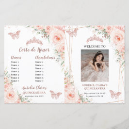 Programa Rubor Floral Quinceanera Orden de Eventos