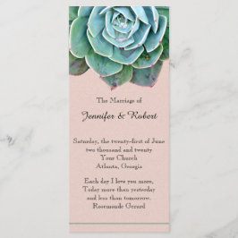 Programa Rubor Succulent Wedding