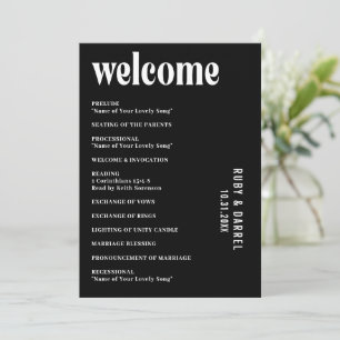 Programa Ruby Black Modern Boda