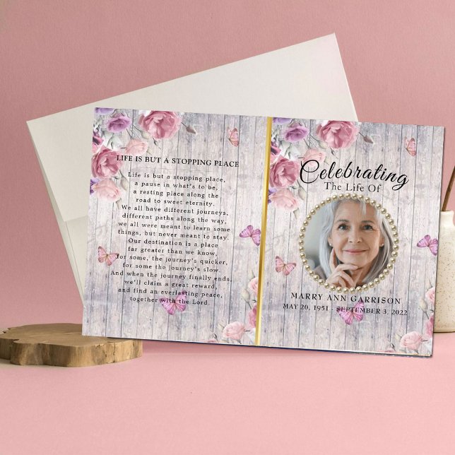 Programa Rustic Floral Celebration of Life (Subido por el creador)