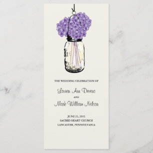 Programa Rustic Mason Jar y Hydrangeas