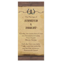 Programa Rústico de Bodas con Cabos de Herradura