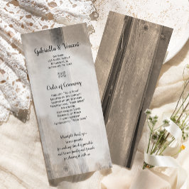 Programa Rústico de Bodas de Madera en Barn Rural