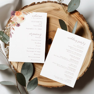 Programa Rústico de Bodas Florales en otoño