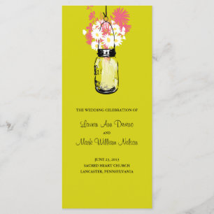 Programa rústico de las margaritas del tarro y del