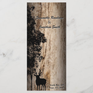 Programa rústico de los ciervos del tablero del