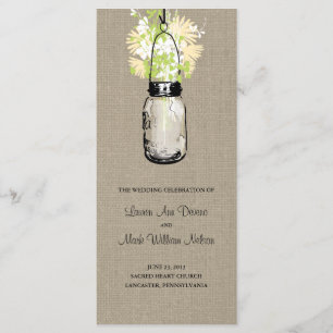 Programa rústico del tarro y de los Wildflowers de