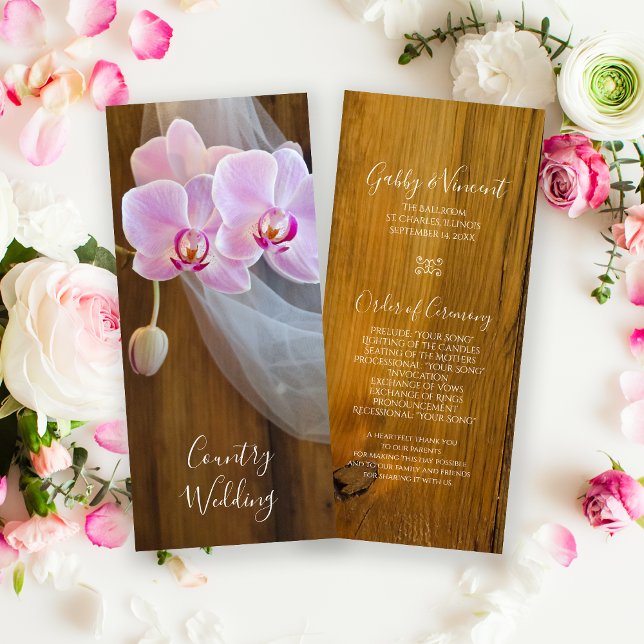 Programa Rústico Elegance Country Wedding (Subido por el creador)