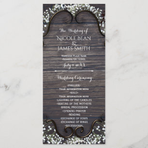 Programa Rústico País Occidente Babys Breath & Wood Program