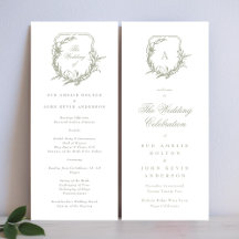 sage green classic monogramado al escudo boda