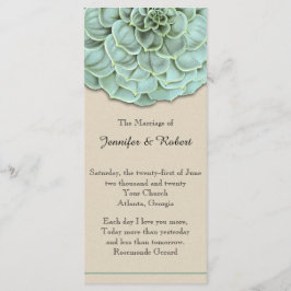 Programa Sage Succulent Wedding