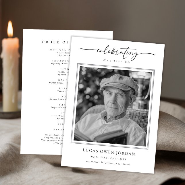 Programa Script Funeral Memorial Orden de Servicio Barato (Subido por el creador)