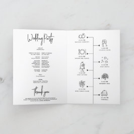 Programa Sencillo guión minimo elegante blanco negro modern