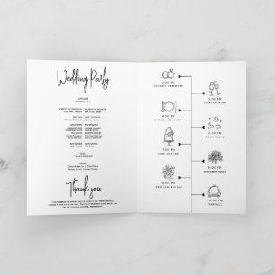 Programa Sencillo guión minimo elegante blanco negro modern