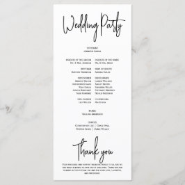 Programa Sencillo guión minimo elegante blanco negro modern