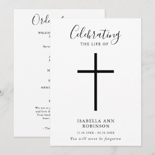 Programa Sencillo Orden de Servicio de Celebración de Vida