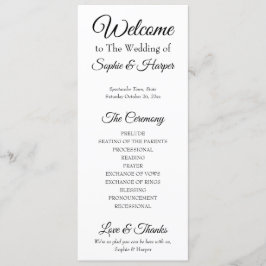 Programa Sencillo, versátil, elegante negro y blanco