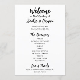 Programa Sencillo versátil moderno Casual Blanco y Negro